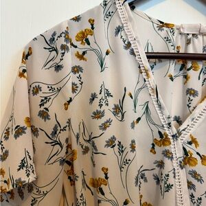 Sienna Sky White Floral Blouse